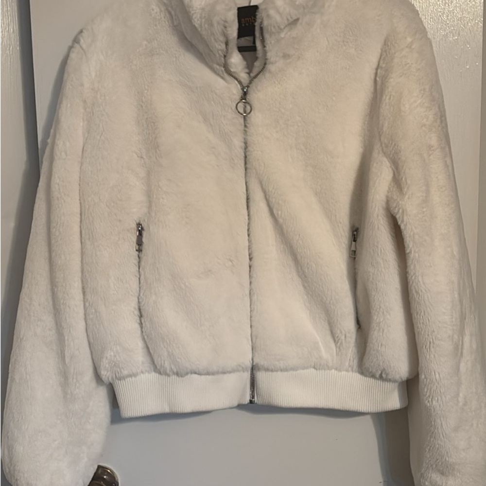 Ambiance White Teddy Jacket